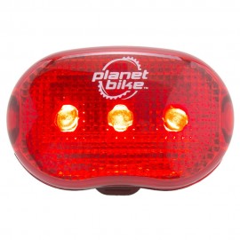 Lámpara para Bicicleta Planet Bike Blinky 3 Rojo - Envío Gratuito