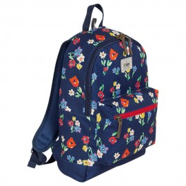 Samsonite Mochila Surf 645 Flor Azul - Envío Gratuito