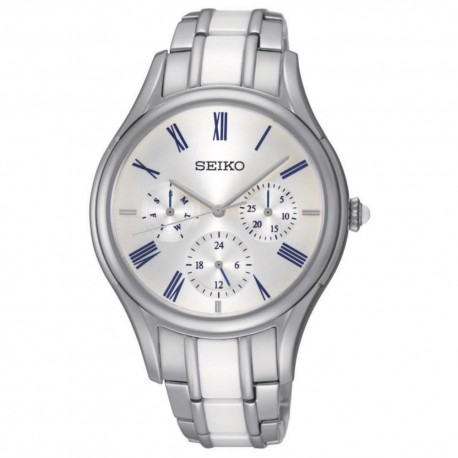 Reloj Seiko para Dama SKY721P1 Plata Blanco - Envío Gratuito