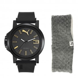 Set de Reloj y Banda para la Cabeza Puma Negro - Envío Gratuito