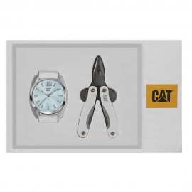 Set de Reloj y Pinzas Multiherramientas Caterpillar Menta - Envío Gratuito