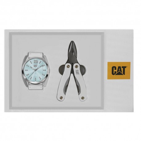 Set de Reloj y Pinzas Multiherramientas Caterpillar Menta - Envío Gratuito