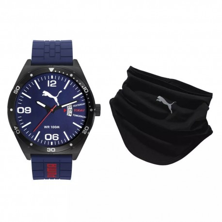 Set de Reloj y Banda para el Cuello Puma Azul - Envío Gratuito