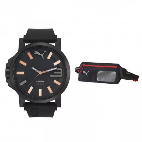 Set de Reloj y Banda para la Cintura Puma Negro - Envío Gratuito