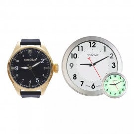 Set de Reloj de Pulso Veneto y Reloj de Pared N2F Blanco - Envío Gratuito