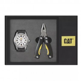 Set de Reloj y Pinzas Multiherramientas Caterpillar Blanco - Envío Gratuito