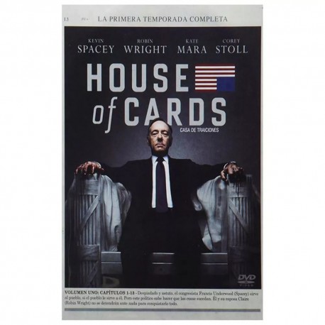 DVD HOUSE OF CARDS TEMPORADA 1 - Envío Gratuito