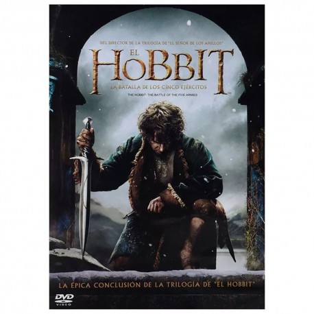 DVD EL HOBBIT: LA BATALLA DE LOS CINCO EJERCITOS - Envío Gratuito