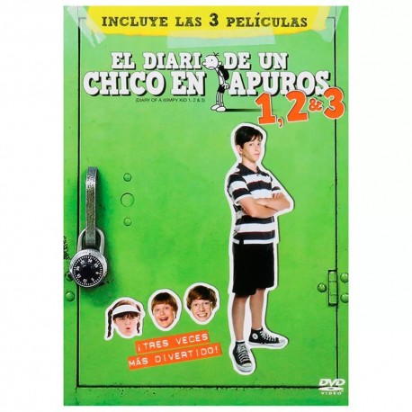 DVD Paquete el Diario de un Chico en Apuros 1 al 3 - Envío Gratuito