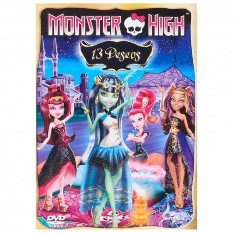 DVD MONSTERHIGH: 13 DESEOS - Envío Gratuito