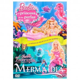 DVD BARBIE PRINCESA DE LAS PERLAS+BARBIE FAIRYTOPIA - Envío Gratuito