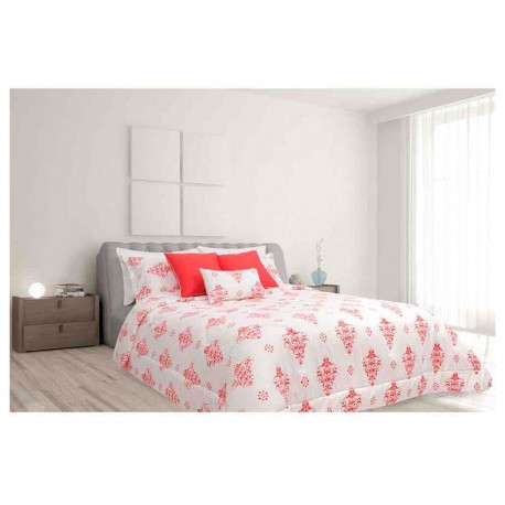 Spring Air Set de Cama Medallón King Size Coral - Envío Gratuito