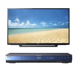 Pantalla LED Sony 40 Pulgadas 40R370C más Blu-ray Sony BDP-S350 - Envío Gratuito