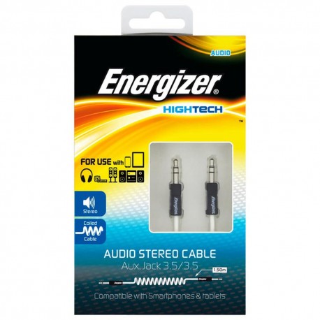 Energizer Cable Audio Estéreo Energizer Blanco - Envío Gratuito