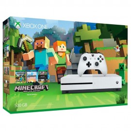 Consola Xbox One S 500 GB mas Videojuego Minecraft - Envío Gratuito