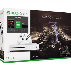 Consola Xbox One S 500 GB mas Shadow of War y Gear of Wars mas Xbox Live Gold 3 Meses mas Kit Play & Charger - Envío Gratuito