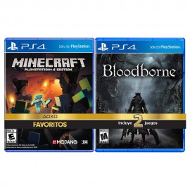 Minecraft + Bloodborne PS4 - Envío Gratuito