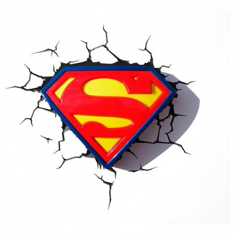 Logo de Superman Lámpara de Pared - Envío Gratuito