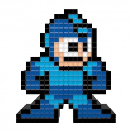 Figura Lámpara Pixel Megaman Azul - Envío Gratuito