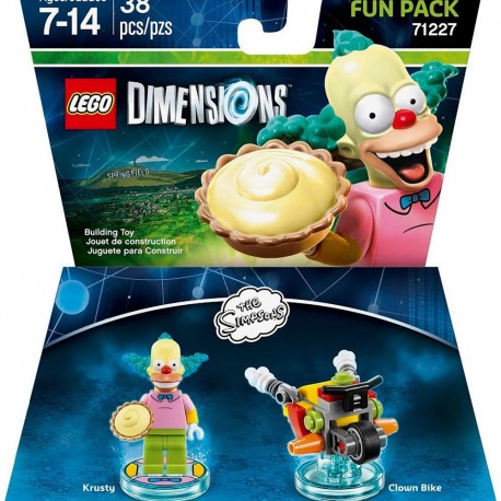 Lego Dimensions Simpson Krusty el Payaso Fun Pack - Envío Gratuito