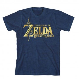 Playera Azul The Legend of Zelda Breath of the Wild con Logo Mediana para Mujer - Envío Gratuito