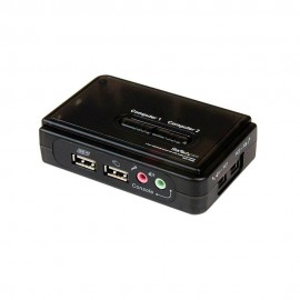StarTech Juego Conmutador KVM 2 puertos USB Audio y Vídeo VGA - Envío Gratuito