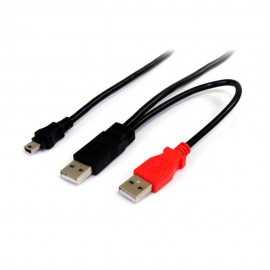 StarTech Cable USB en Y para Discos Duros Externos 30cm - Envío Gratuito