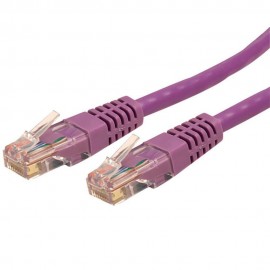 StarTech Cable de Red 1.8m Cat6 UTP RJ45 Patch Morado - Envío Gratuito