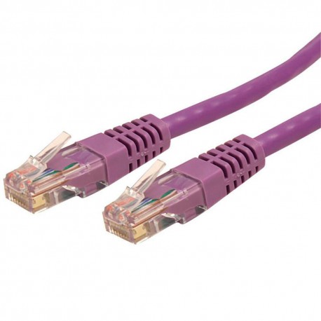 StarTech Cable de Red 1.8m Cat6 UTP RJ45 Patch Morado - Envío Gratuito