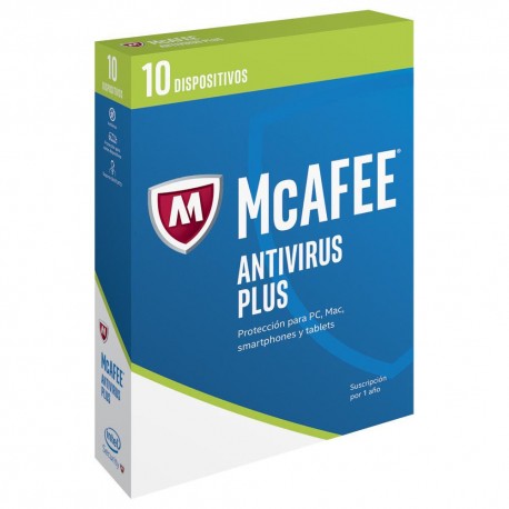 McAfee AntiVirus Plus 2017 1 año 10 Usuarios - Envío Gratuito