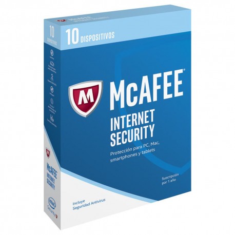McAfee Internet Security 2017 1 año 10 Usuarios - Envío Gratuito
