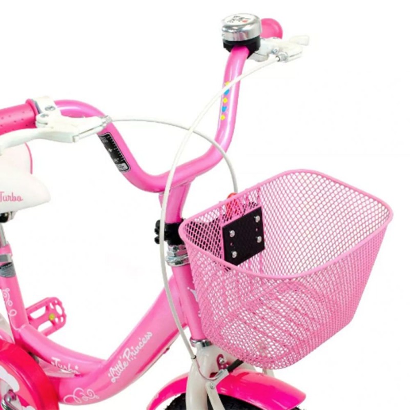 Ciclometa Detalles Bicicleta R 16 Infantil para Niña Little Princess rosa  Turbo